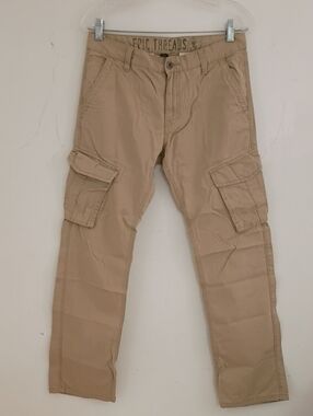 Epic Threads Men’s Khaki Cargo Pants with Side Pockets